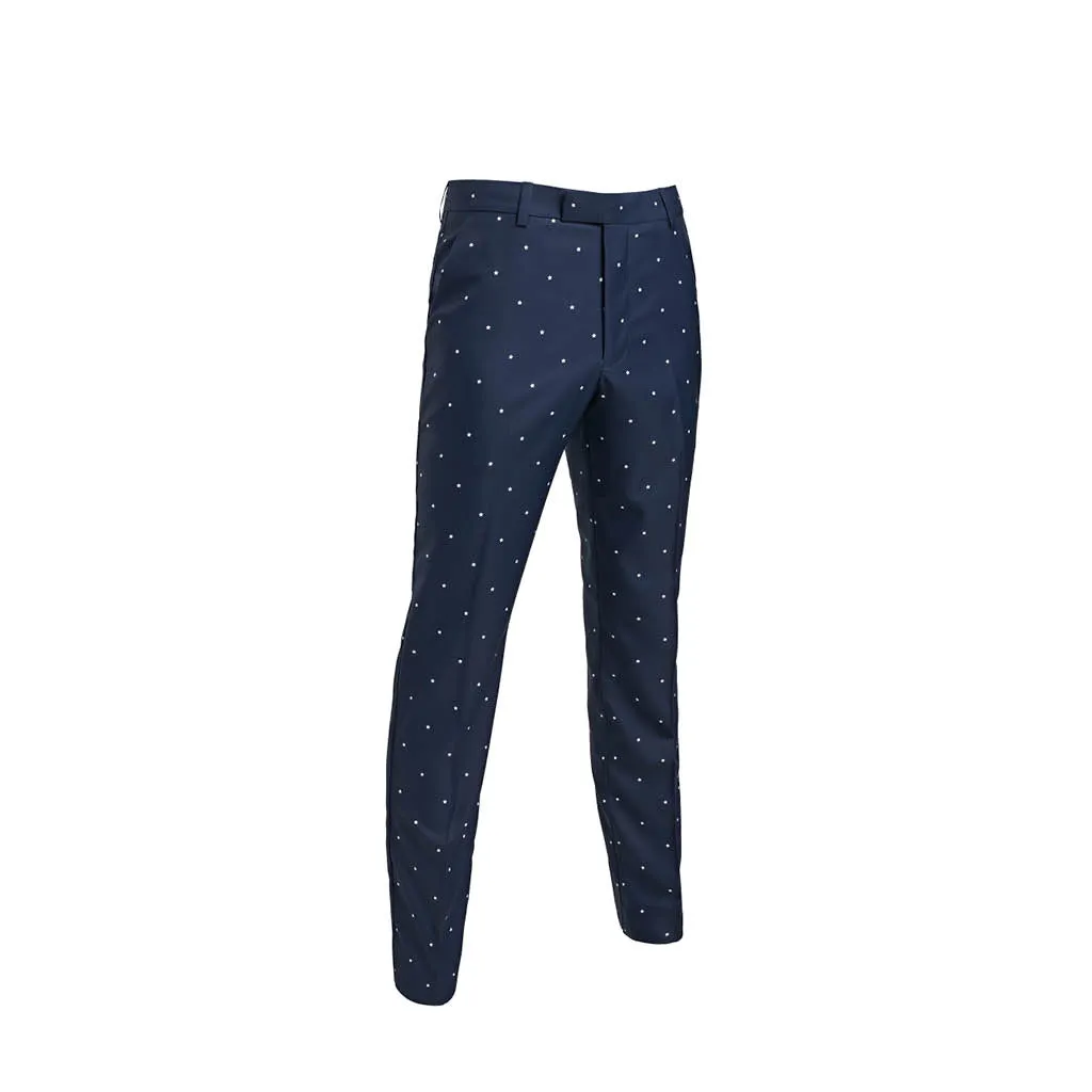 PRINTED STRAIGHT LEG TROUSER TWILIGHT