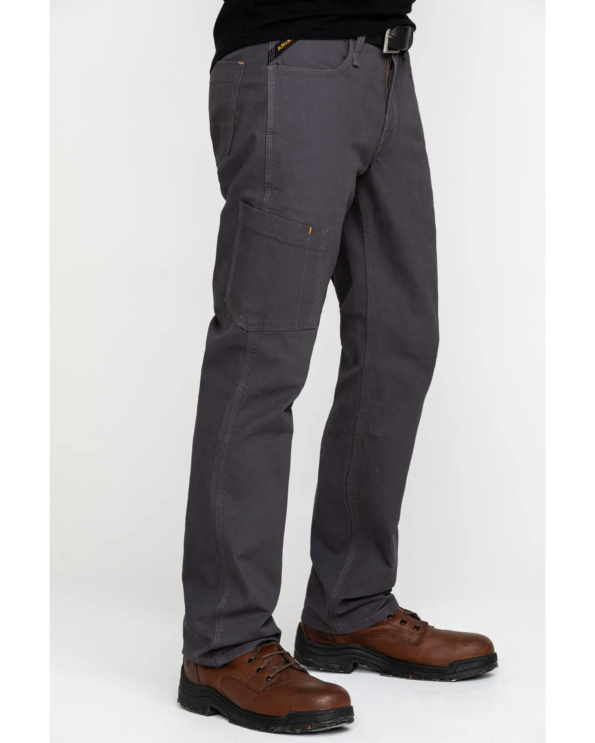 Product Name:  Ariat Men's Gray Rebar M4 Made Tough Durastretch Straight Leg Work Pants - Big