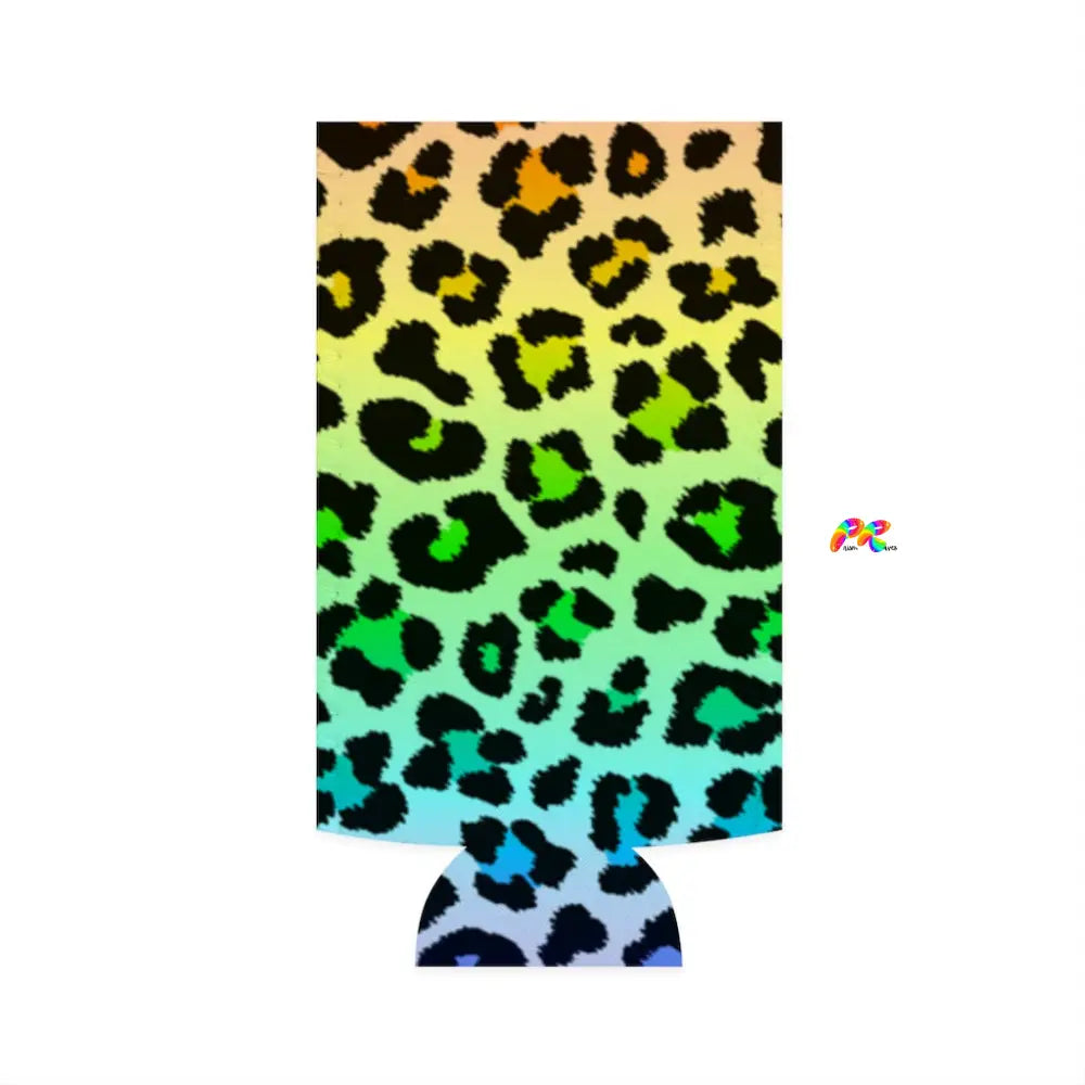 Rainbow Leopard Print Energy Drink Cozie