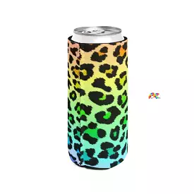 Rainbow Leopard Print Energy Drink Cozie