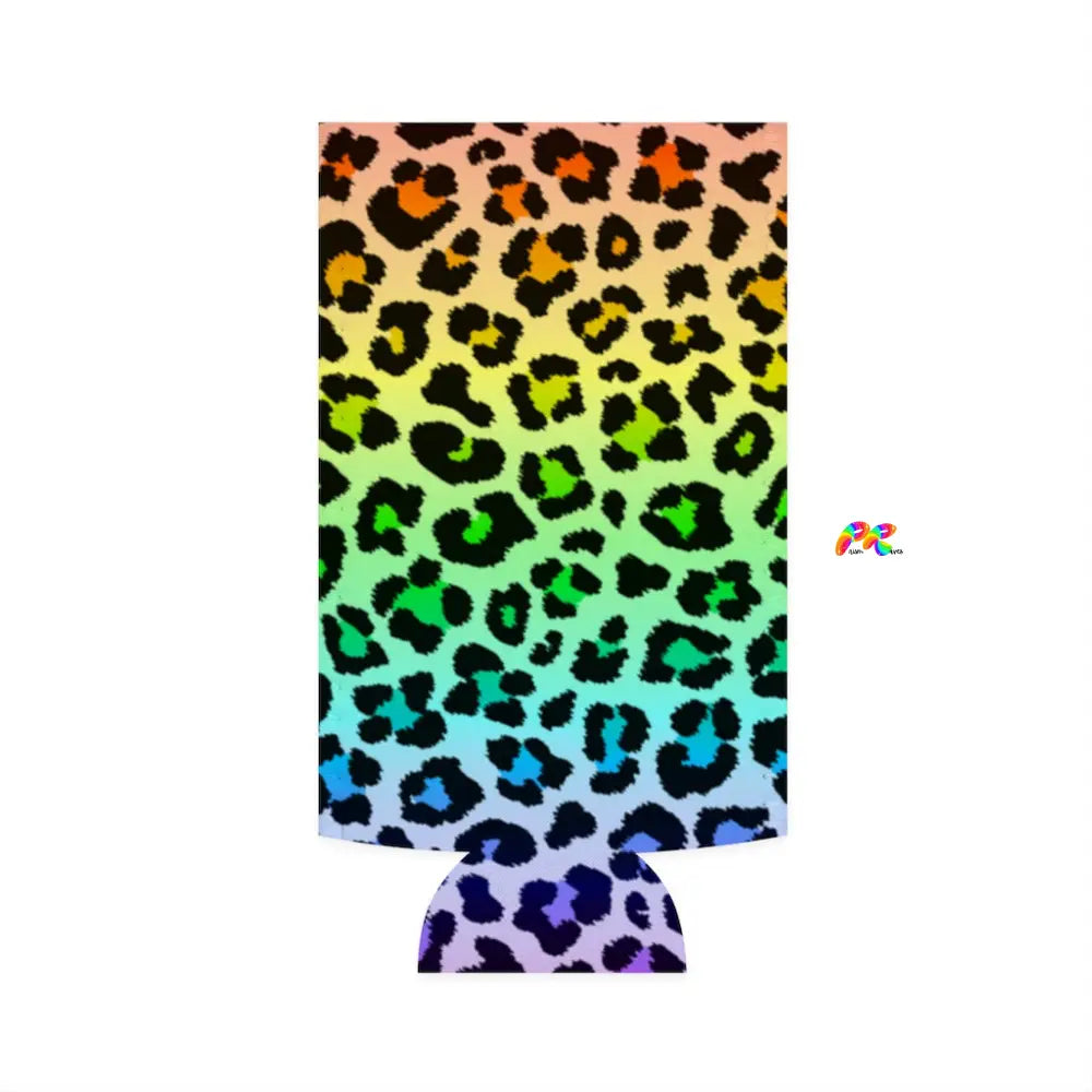 Rainbow Leopard Print Energy Drink Cozie