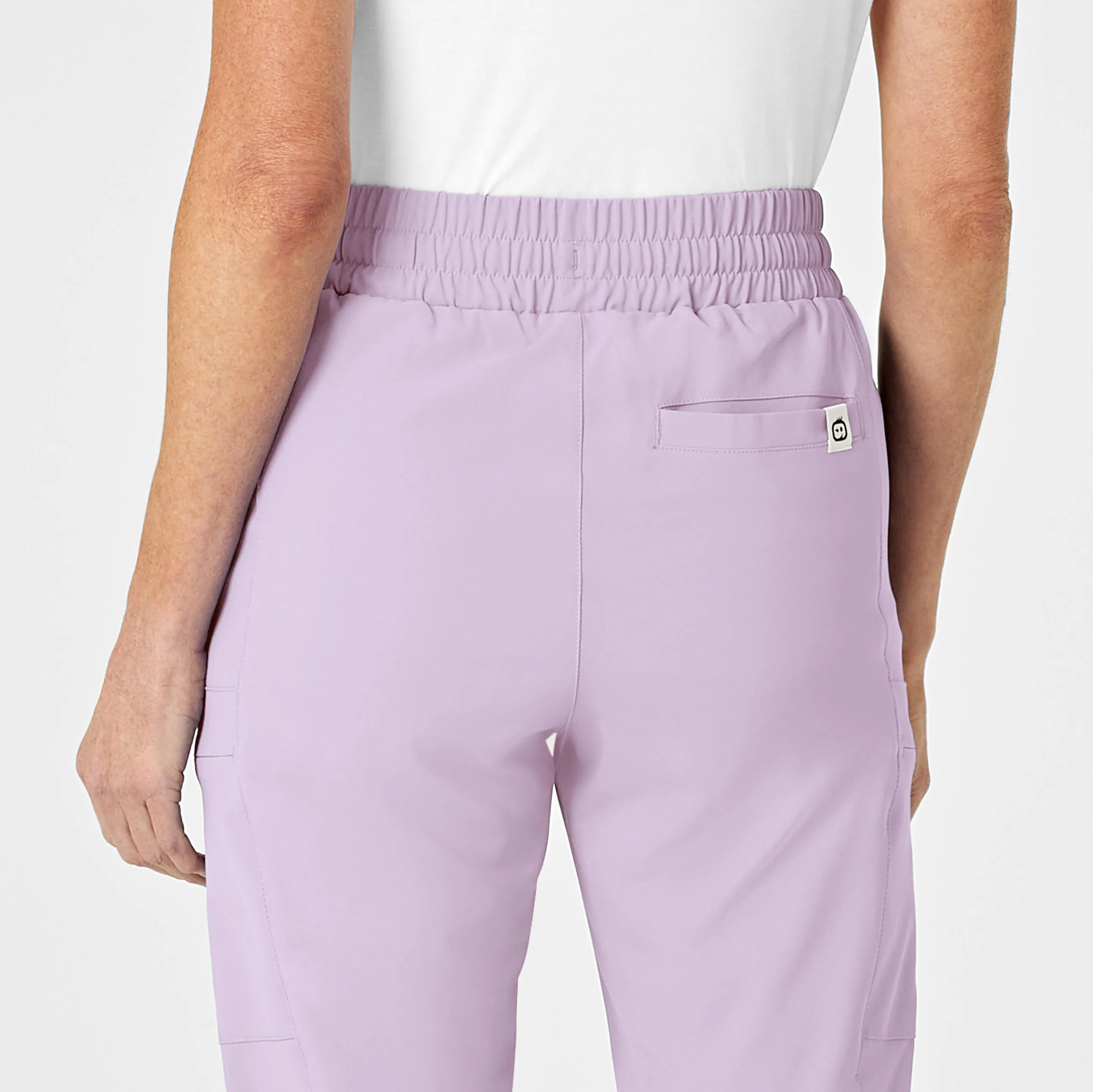 RENEW Women's High Waist Slim Leg Scrub Pant - Pastel Lilac