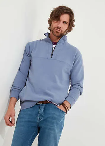 Ribbed Funnel Neck 1/4 Zip Top by Joe Browns | Look Again