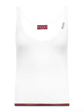 RIBBED SILK AND CASHMERE TANK TOP