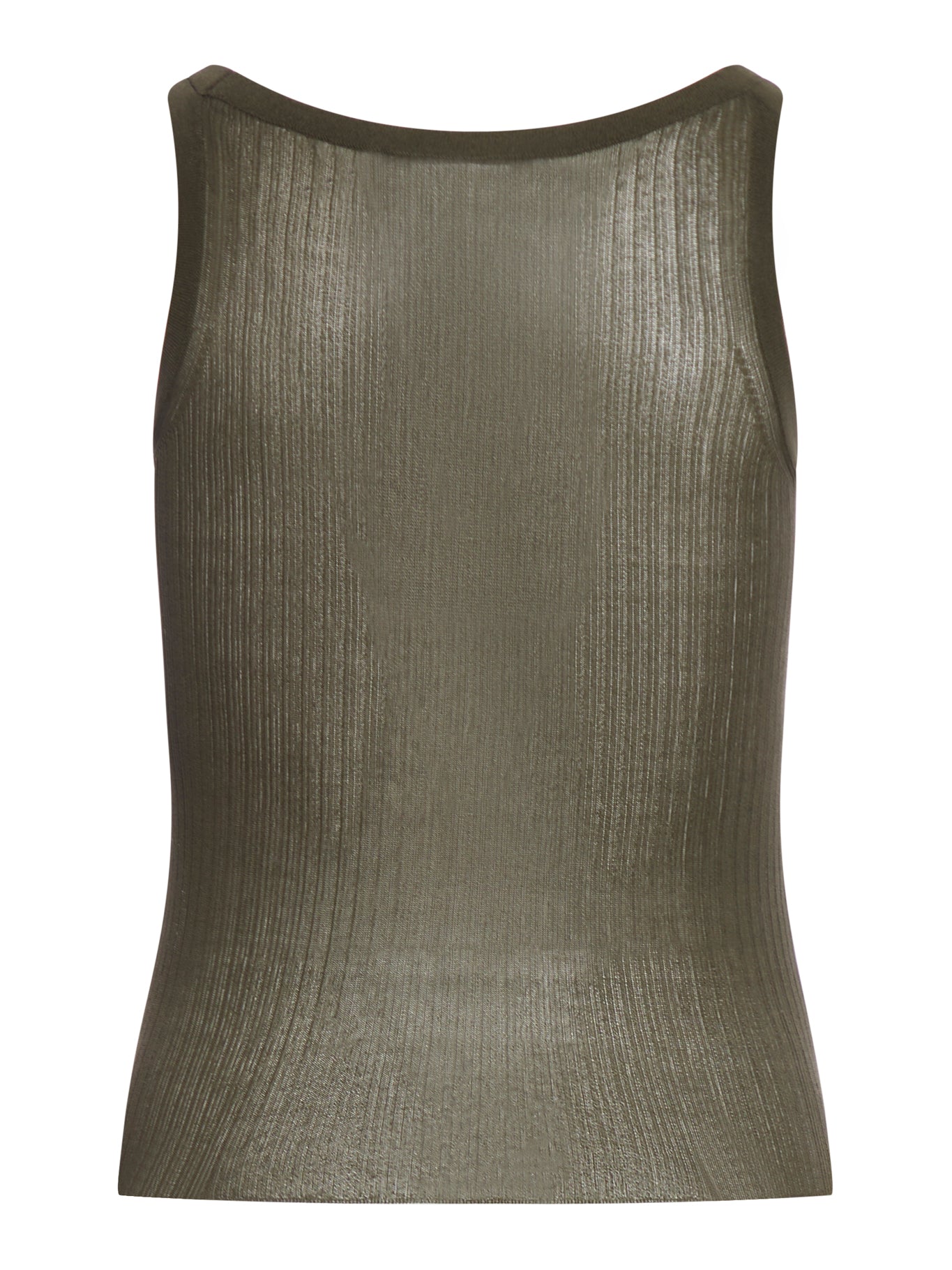 Ribbed silk top