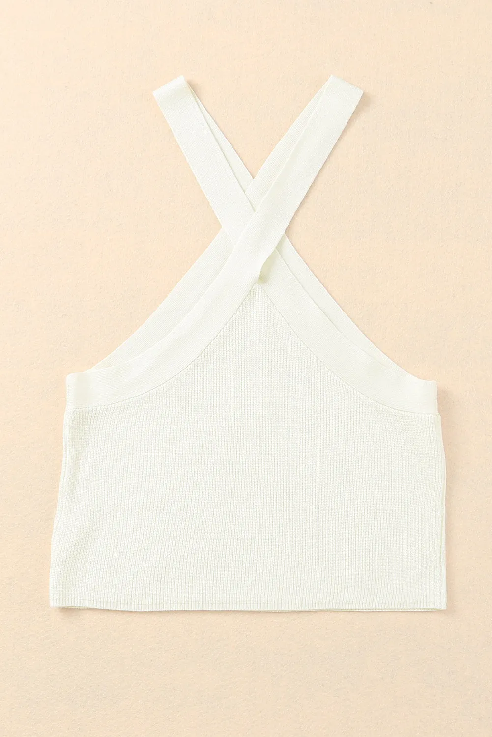 Ribbed Sleeveless Cropped Top