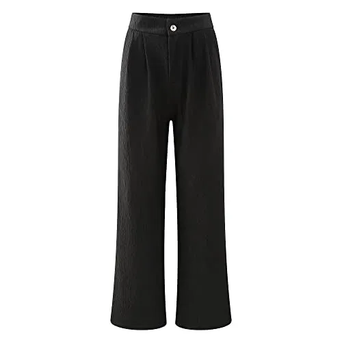 Richie House Women's Secretly Shapes Regular Fit Straight Leg Pant Long Pants RHW4086