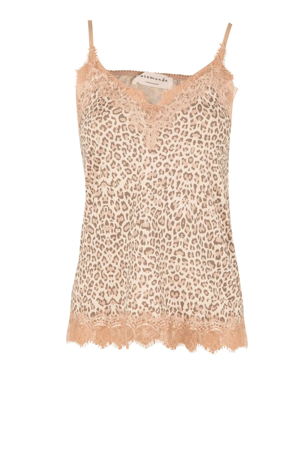 Rosemunde Strap Top Natural Leopard Print