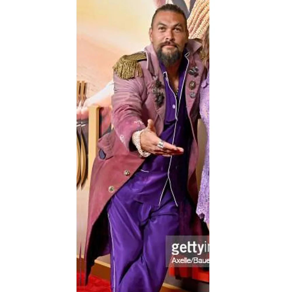 Slumberland Jason Momoa Burgundy Coat