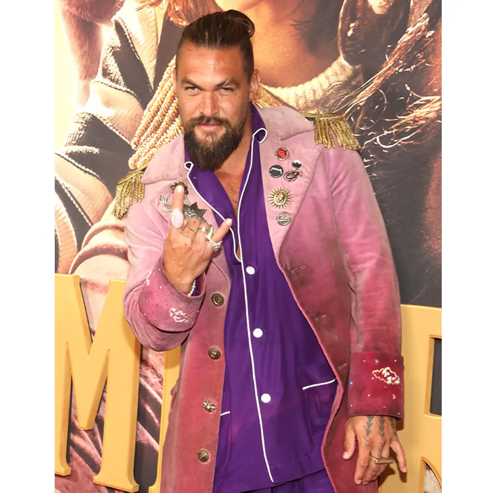 Slumberland Jason Momoa Burgundy Coat