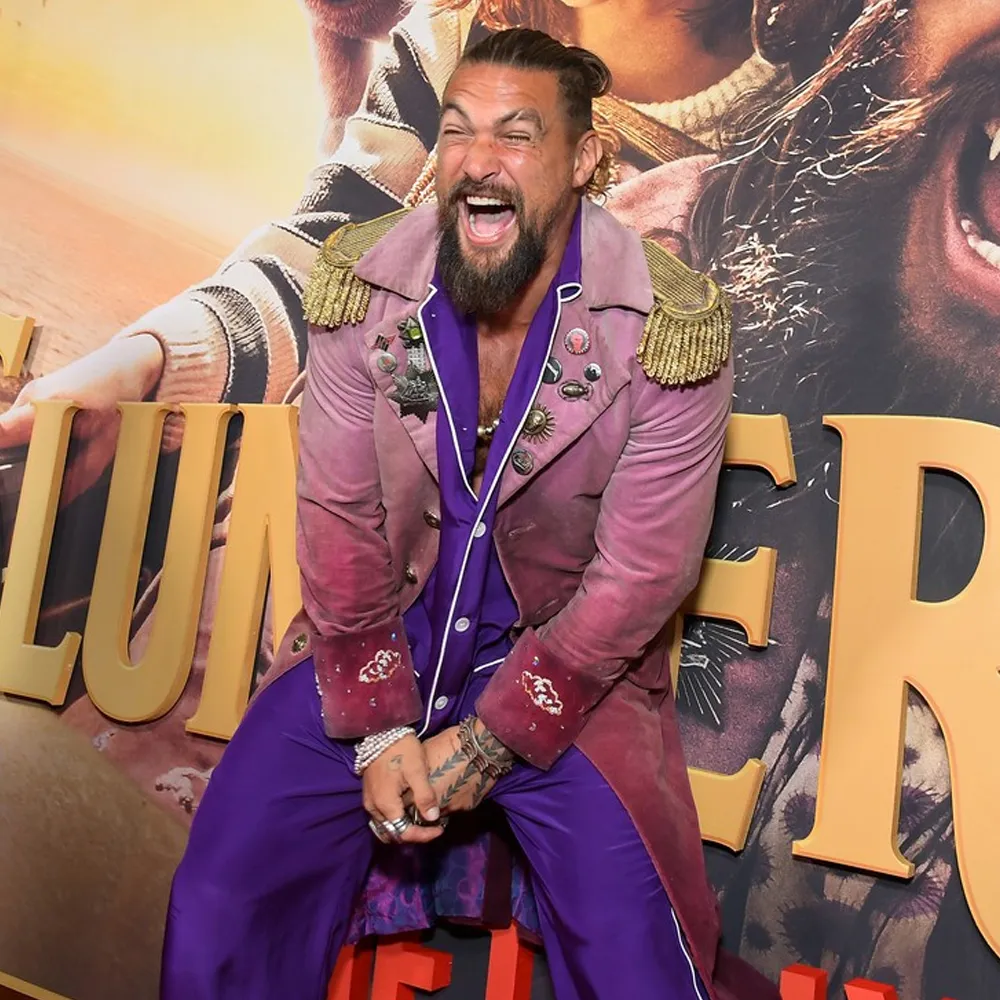 Slumberland Jason Momoa Burgundy Coat