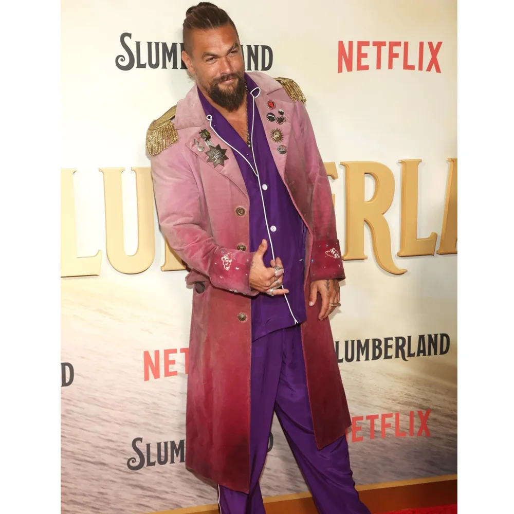 Slumberland Jason Momoa Burgundy Coat