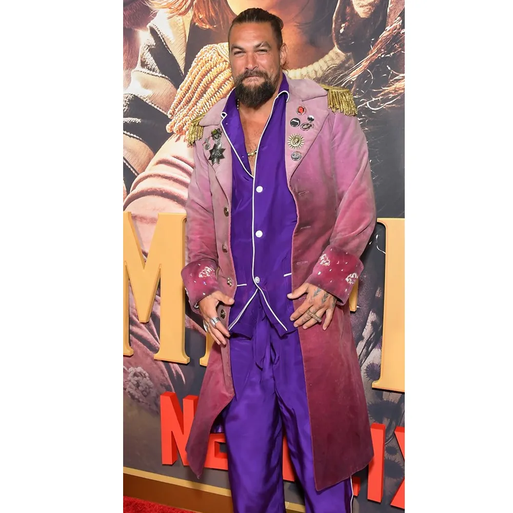 Slumberland Jason Momoa Burgundy Coat