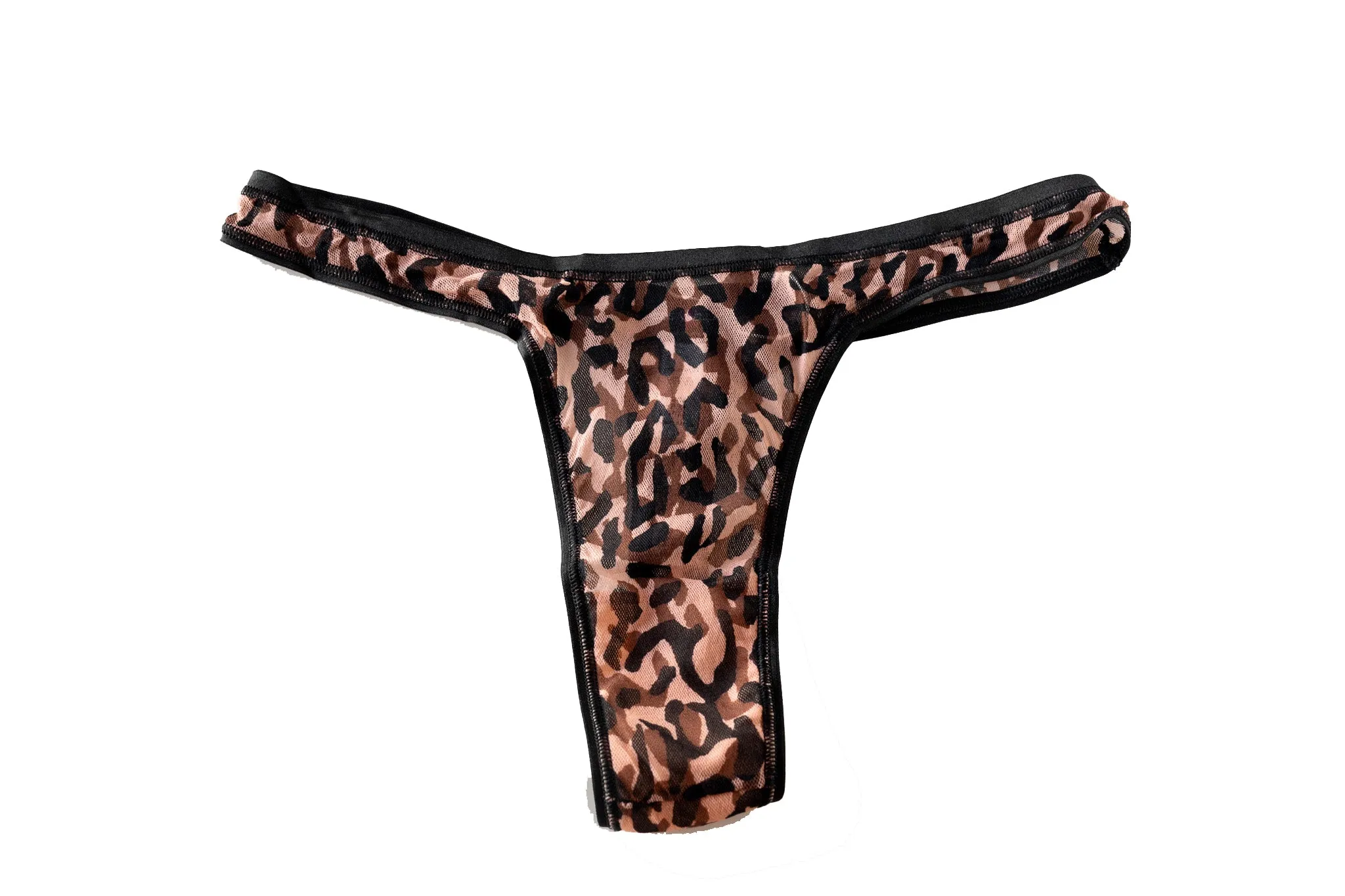 Soire Confidence Print Thong-Leopard/Black