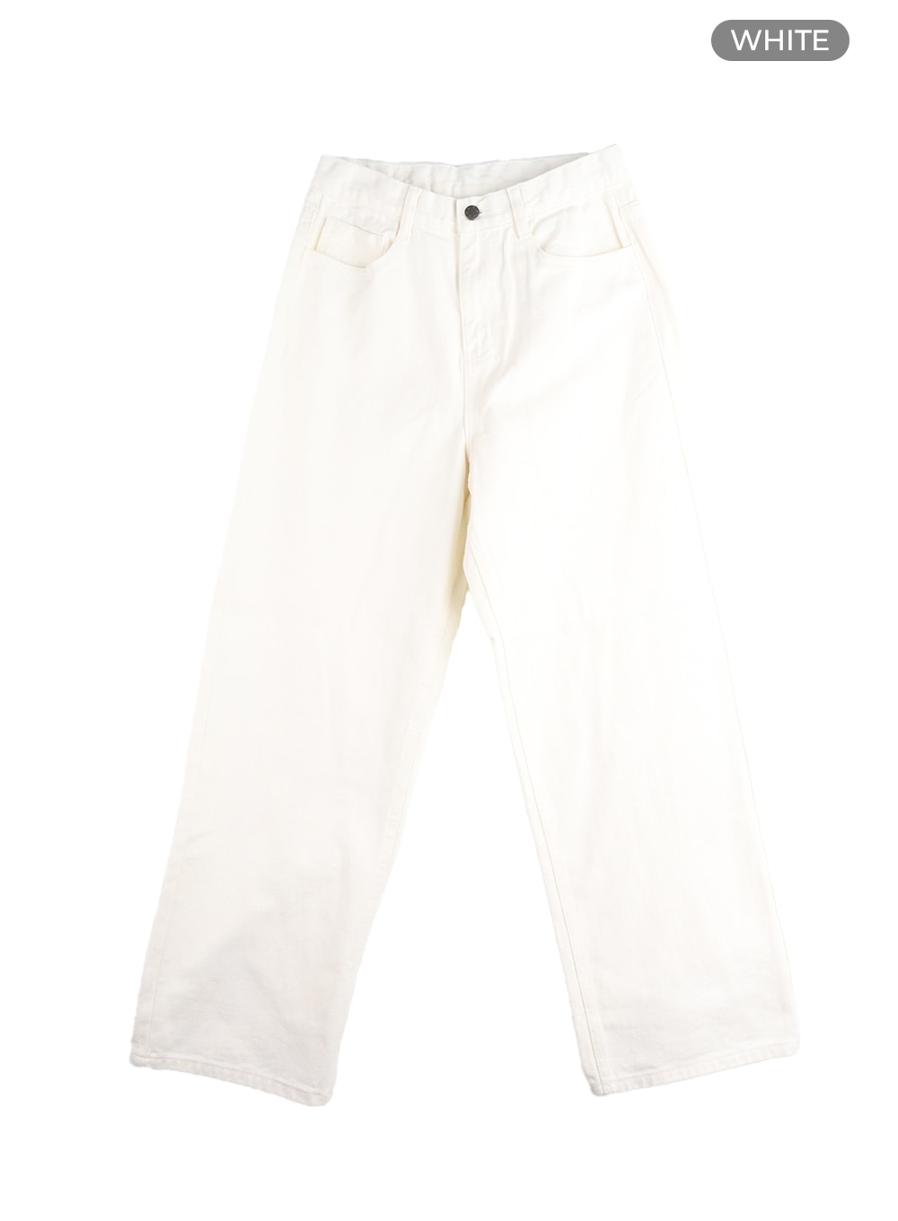 Solid Straight Leg Trousers IM414