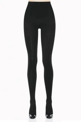 Spanx Uptown Tight-End Tights Cable Knit Sweater