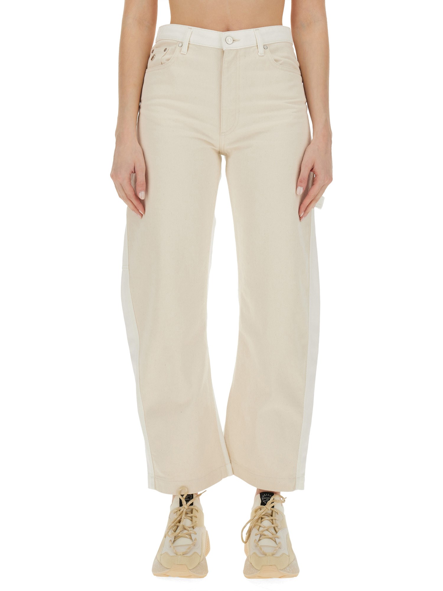 STELLA McCARTNEY    COTTON DENIM BANANA LEG UTILITY JEANS