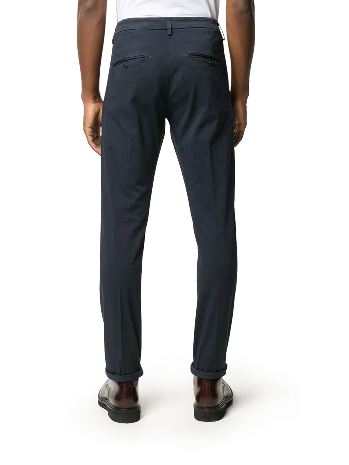 straight-leg cotton chinos