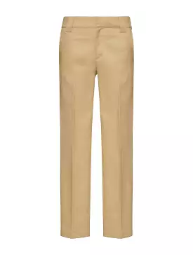 tailored straight-leg trousers