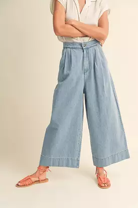 The Marcie Wide Leg Cropped Pant