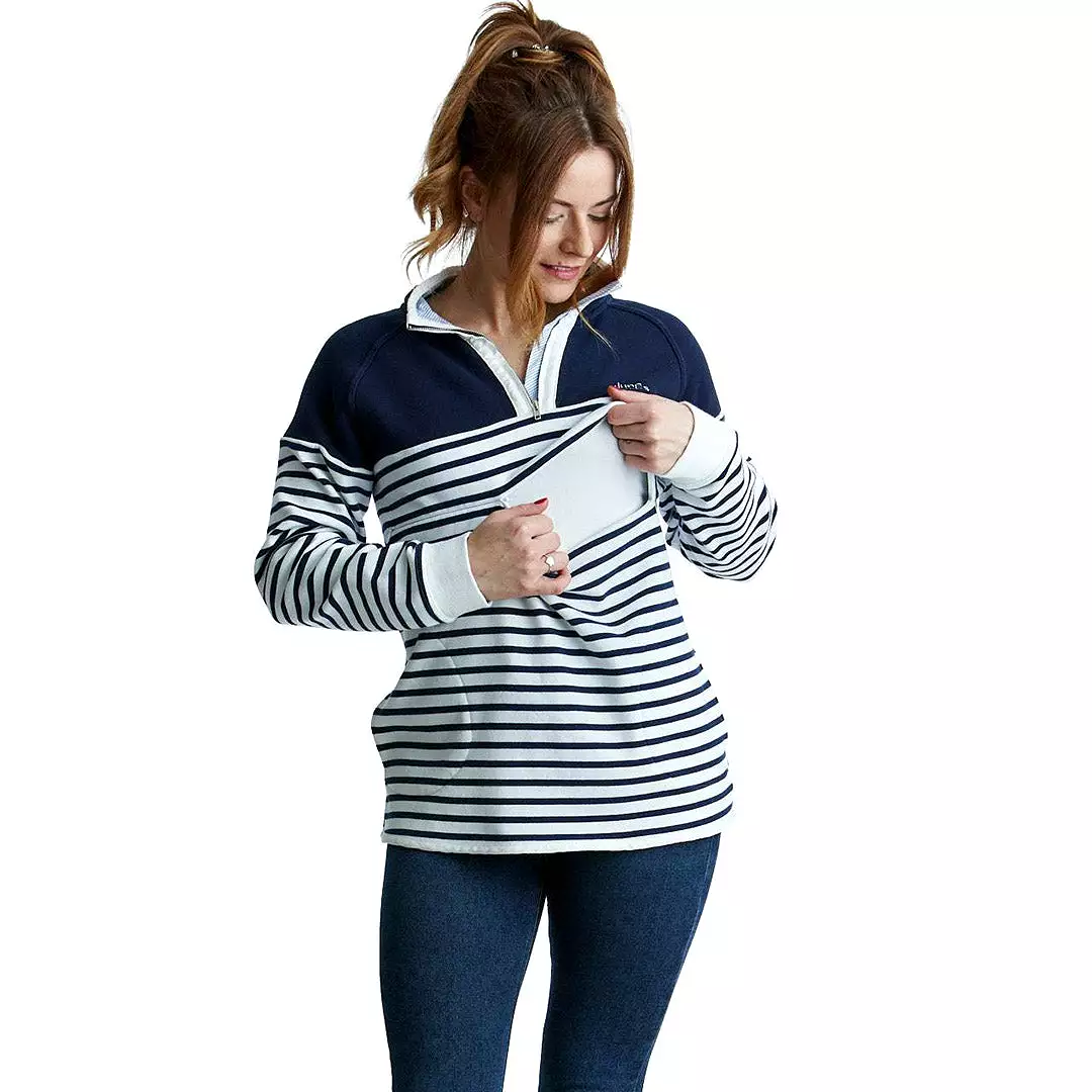 The Margot Half Zip Breastfeeding Sweatshirt