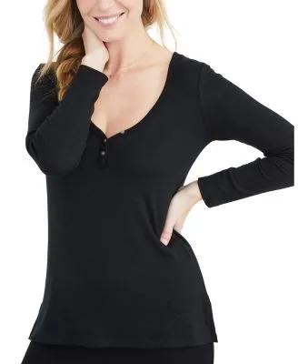 The Rib Maternity Nursing Friendly Henley Top