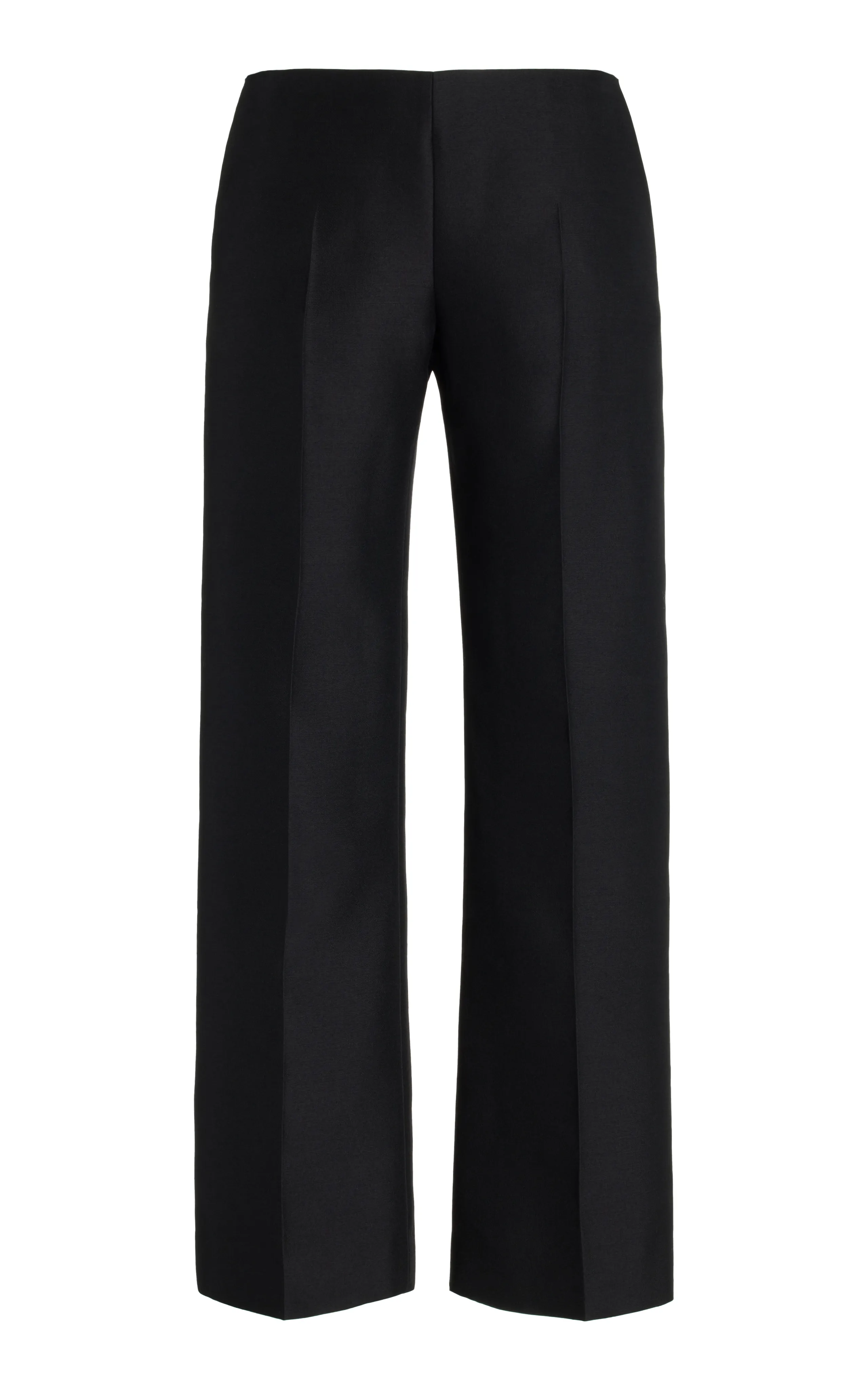 The Row Flame Low-Waisted Wool-Silk Straight-Leg Pants