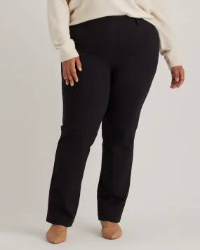 Ultra-Stretch Ponte Straight Leg Pants - Plus Size 30" inseam