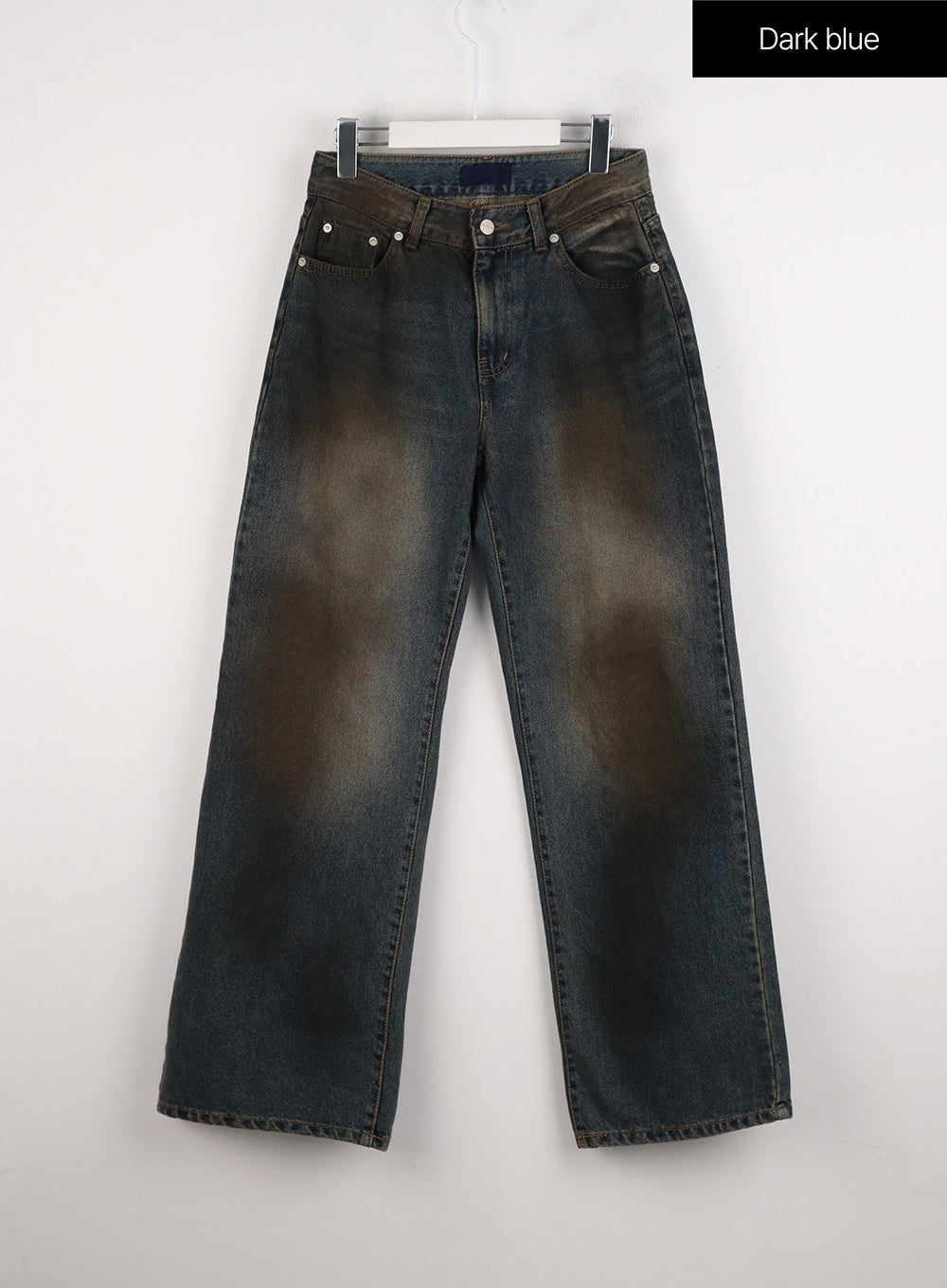 Washed Painting Wide Leg Jeans ID306