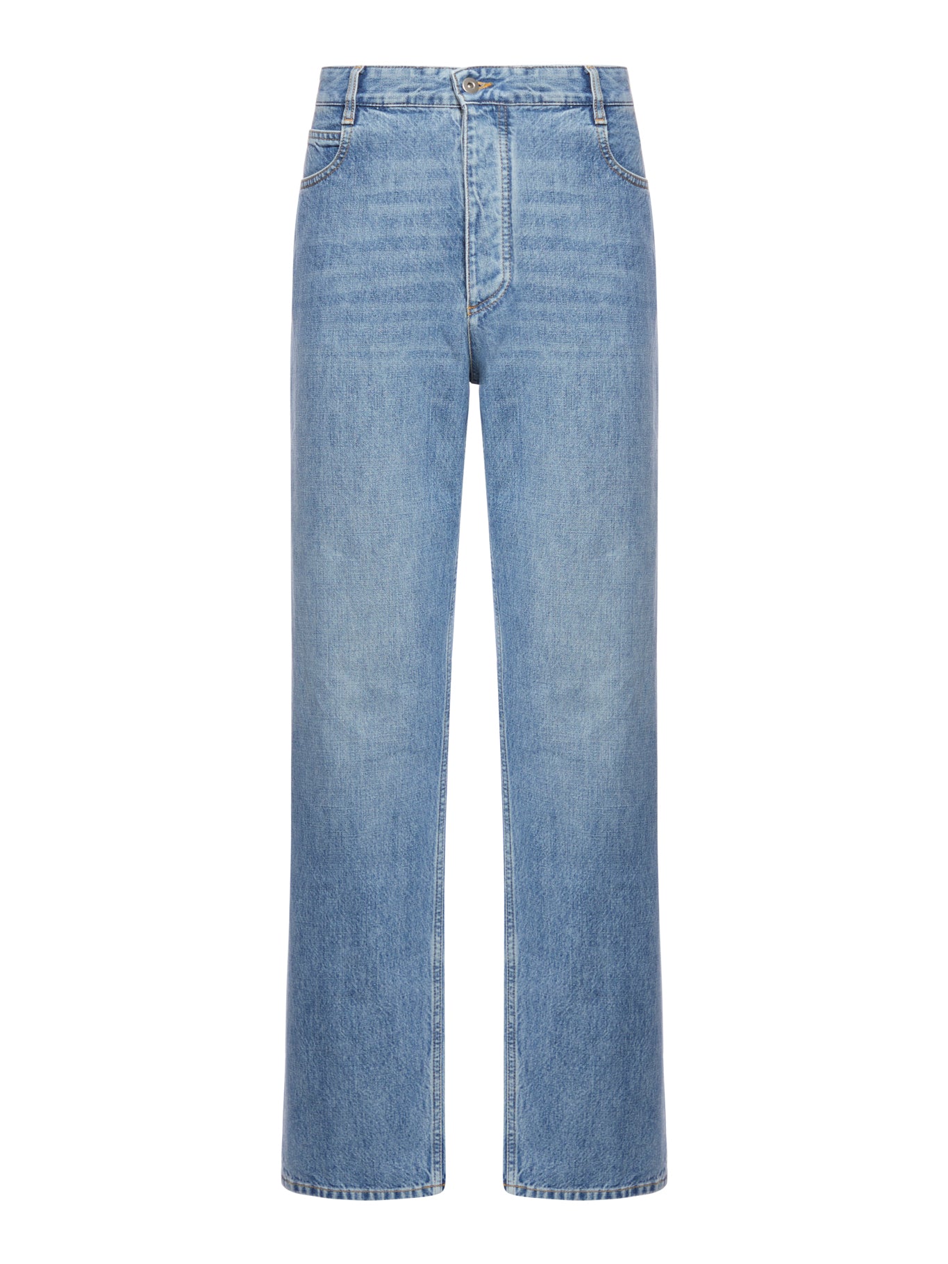 Wide leg jeans in Indigo vintage wash denim