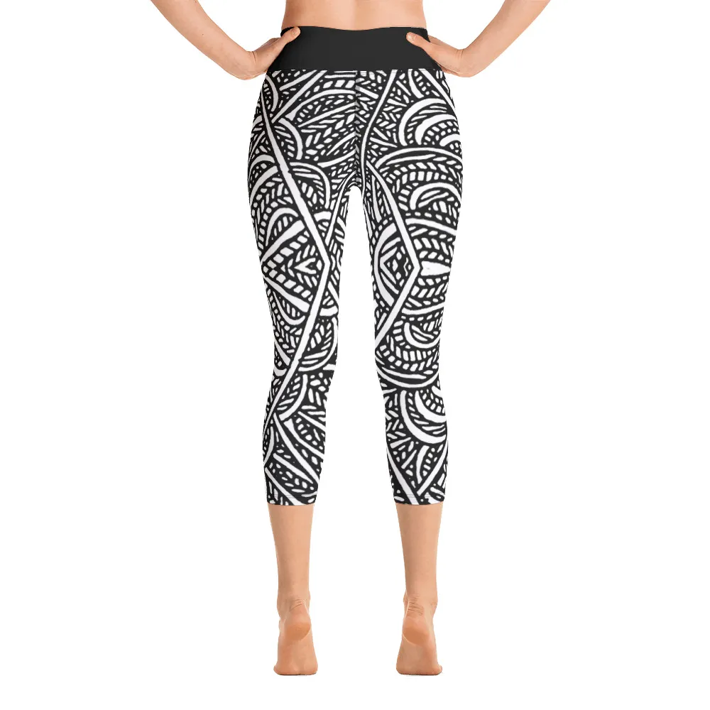 Yoga Capri Leggings – Water Eyes