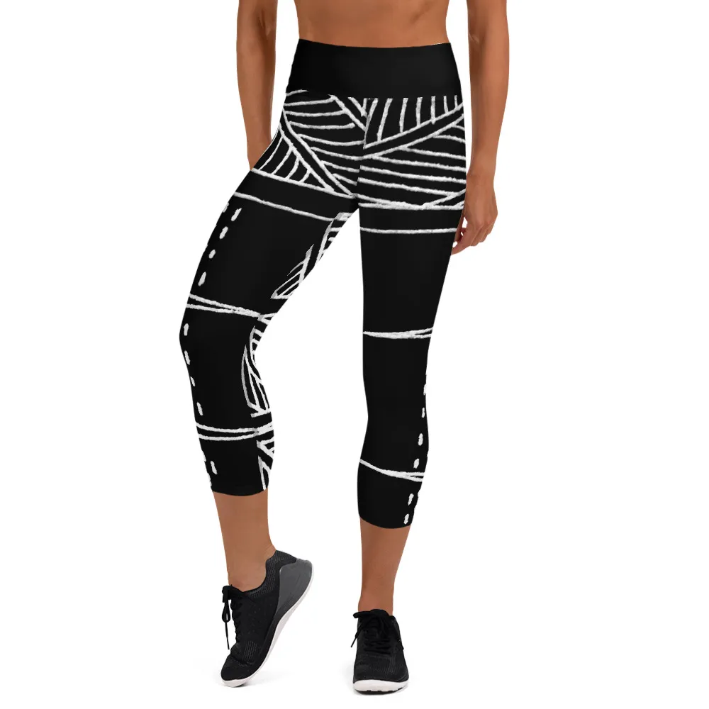 Yoga Capri Leggings Marlin Story Black